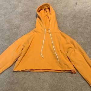 wild fable Small Yellow Crop Top Hoodie